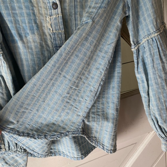 Free People denim top - Picture 3 of 5